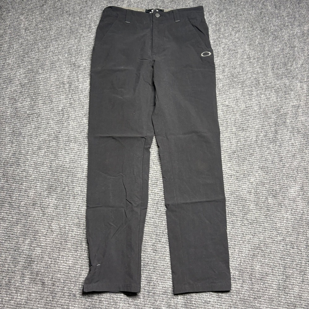 Oakley Men's Black‎ Casual Pants Size 30W 32L Logo Detail